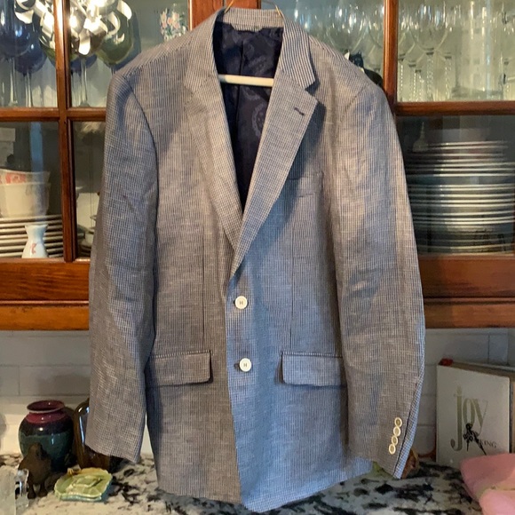 Robert Talbott men’s 100‎ percent linen sport jacket. Brand new. Retail 400